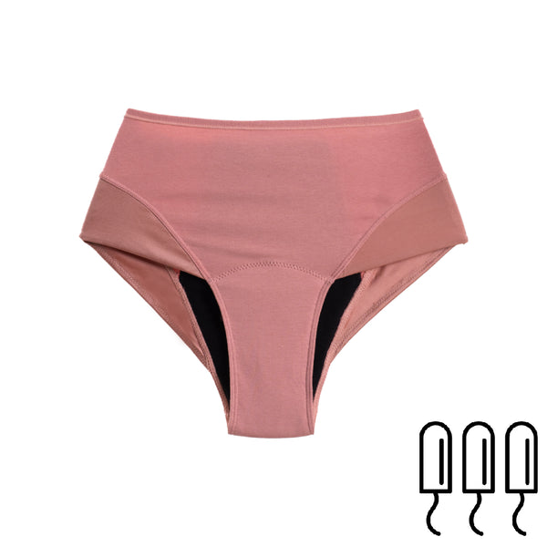 High Waist Period Panties - Montana - Pink – kami store
